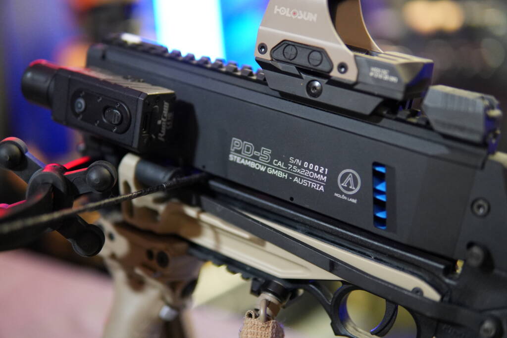 Steambow PD-5 Upper in closeup