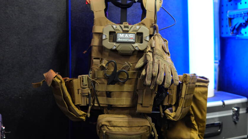 Modified Helikon-Tex plate carrier with modular attachments