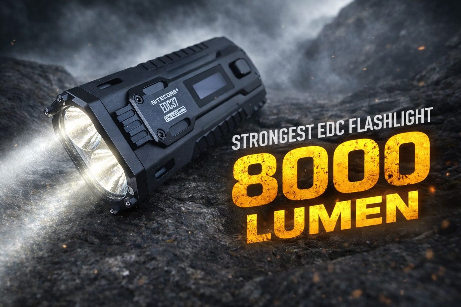 Nitecore EDC37 Crazy 8000 Lumen EDC Flashlight - FAGT Blog